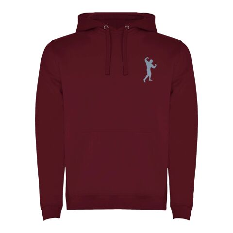 Werbeartikel Urban Kapuzenpullover für Herren – garnet – M – mit Logo bedruckt