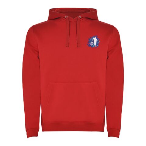 Werbeartikel Urban Kapuzenpullover für Herren – rot – XL – mit Logo bedruckt