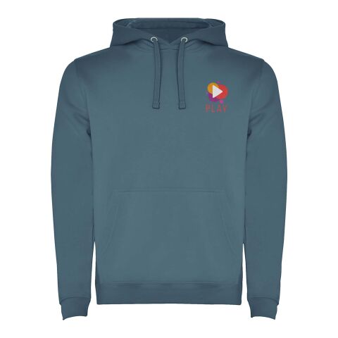 Werbeartikel Urban Kapuzenpullover für Herren – storm blue – XS – mit Logo bedruckt