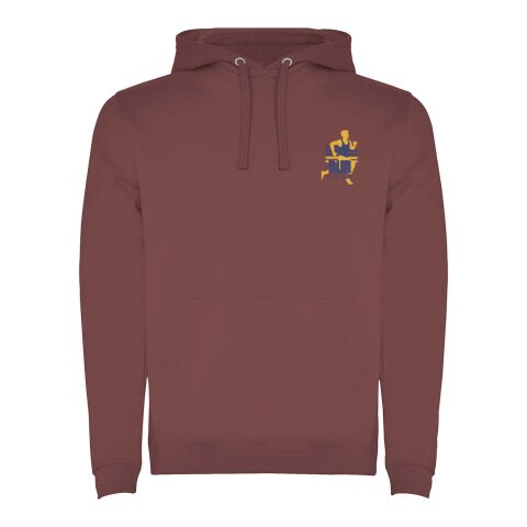 Werbeartikel Urban Kapuzenpullover für Herren – hellrot – S – mit Logo bedruckt