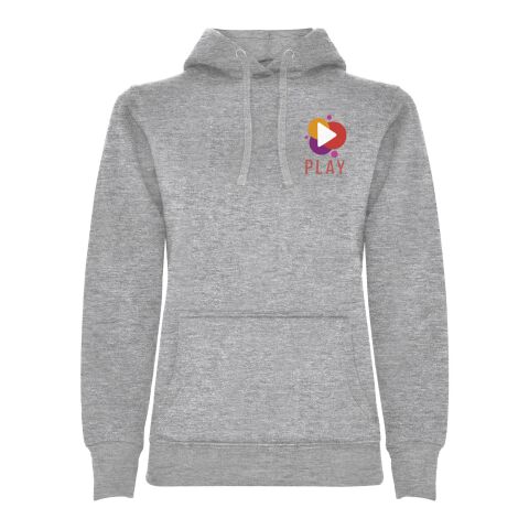48h Express-Druck Werbeartikel Urban Kapuzenpullover für Damen – marl grey – 2XL – mit Logo bedruckt