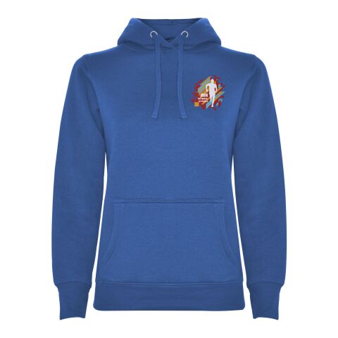 Werbeartikel Urban Kapuzenpullover für Damen – royalblau – L – mit Logo bedruckt