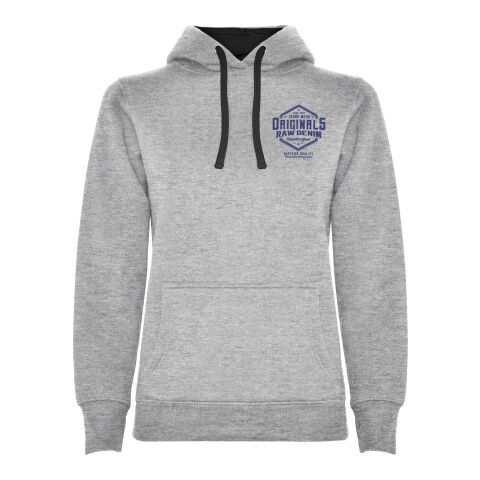 Werbeartikel Urban Kapuzenpullover für Damen – Marl Grey-schwarz