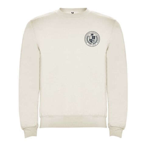 Werbeartikel Clasica Sweatshirt mit Rundhalsausschnitt Unisex – vintage white – 2XL – mit Logo bedruckt