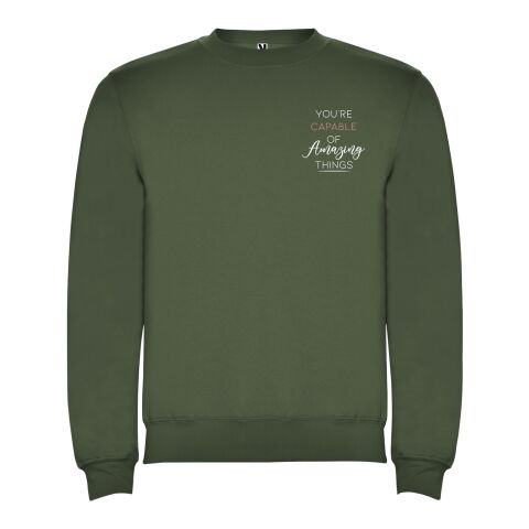 Werbeartikel Clasica Sweatshirt mit Rundhalsausschnitt Unisex – venture green – 3XL – mit Logo bedruckt