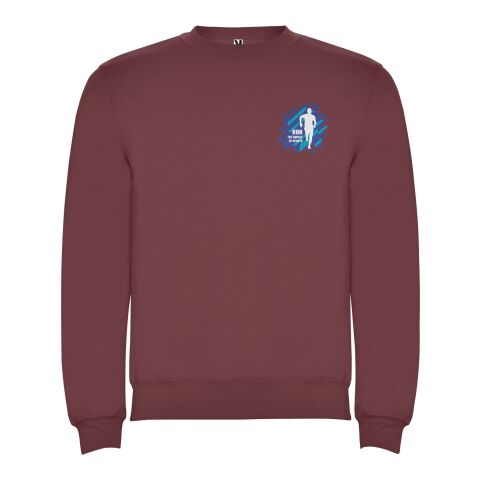 Werbeartikel Clasica Sweatshirt mit Rundhalsausschnitt Unisex – berry red – L – mit Logo bedruckt
