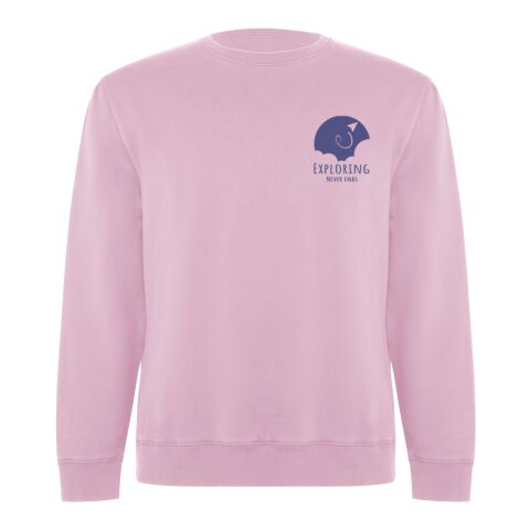 Werbeartikel Batian Sweatshirt mit Rundhalsausschnitt Unisex – hellrosa – 2XL – mit Logo bedruckt