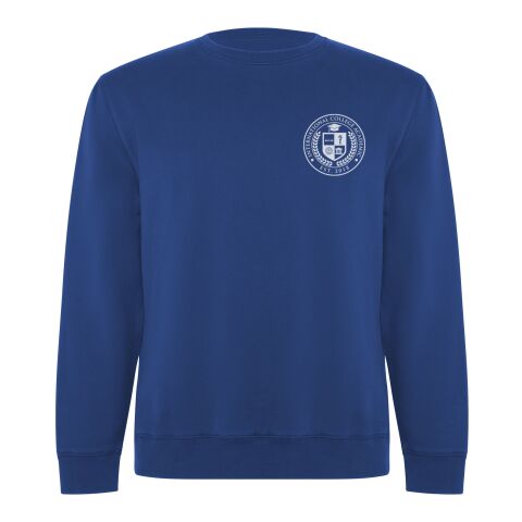 Werbeartikel Batian Sweatshirt mit Rundhalsausschnitt Unisex – royalblau – XS – mit Logo bedruckt