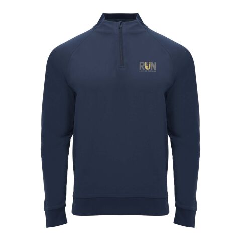 Werbeartikel Epiro Half-Zip Sweatshirt Unisex – Navy Blue – L – mit Logo bedruckt