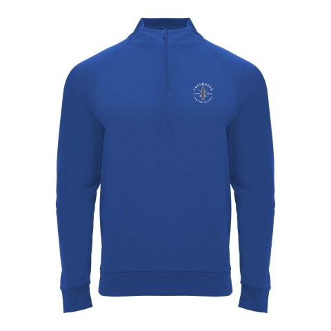 Werbeartikel Epiro Half-Zip Sweatshirt Unisex – royalblau – S – mit Logo bedruckt