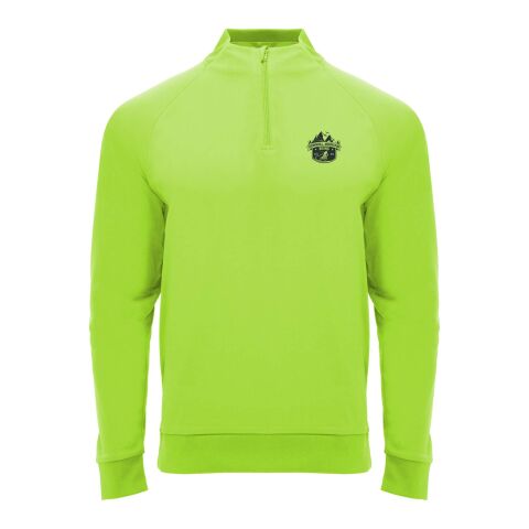 Werbeartikel Epiro Half-Zip Sweatshirt Unisex – fluor green – XL – mit Logo bedruckt