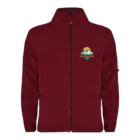 Werbeartikel Luciane Microfleecejacke für Herren – Garnet