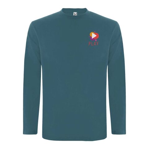 48h Express-Druck Werbeartikel Extreme Langarmshirt für Herren – storm blue – L – mit Logo bedruckt