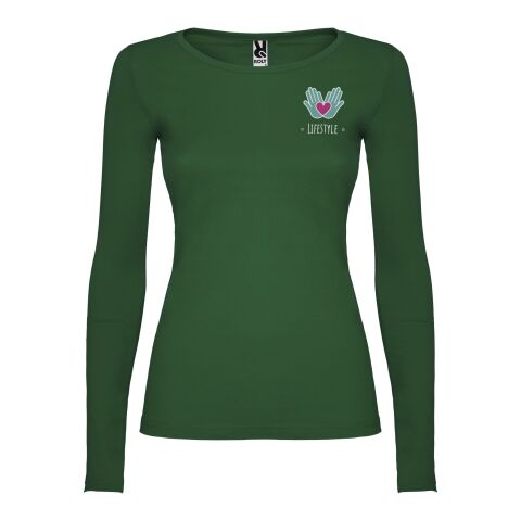 Werbeartikel Extreme Langarmshirt für Damen – dunkelgrün – S – mit Logo bedruckt
