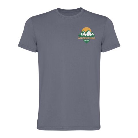 Werbeartikel Corgi T-Shirt für Herren – dunkelgrau – S – mit Logo bedruckt