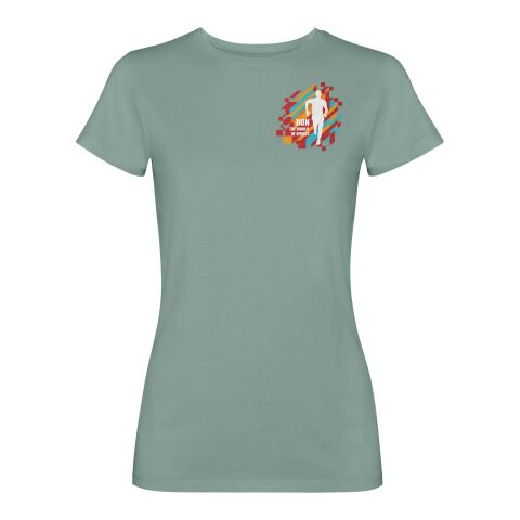 Werbeartikel Fiyi T-Shirt für Damen – dunkelgrün – S – mit Logo bedruckt