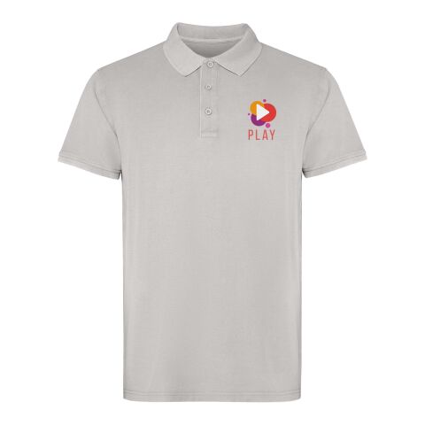 Werbeartikel Cobain Poloshirt Unisex – grau – 2XL – mit Logo bedruckt