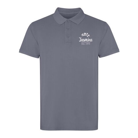 Werbeartikel Cobain Poloshirt Unisex – dunkelgrau – M – mit Logo bedruckt