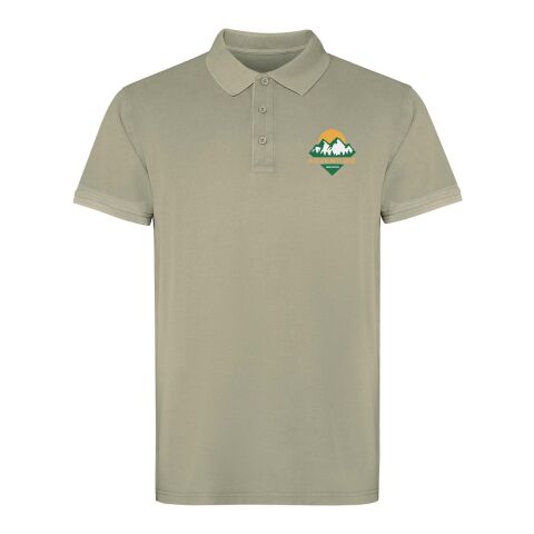 Werbeartikel Cobain Poloshirt Unisex – khaki – S – mit Logo bedruckt
