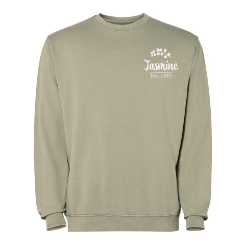 Werbeartikel Jaya Pullover mit Rundhalsausschnitt Unisex – khaki – 2XL – mit Logo bedruckt