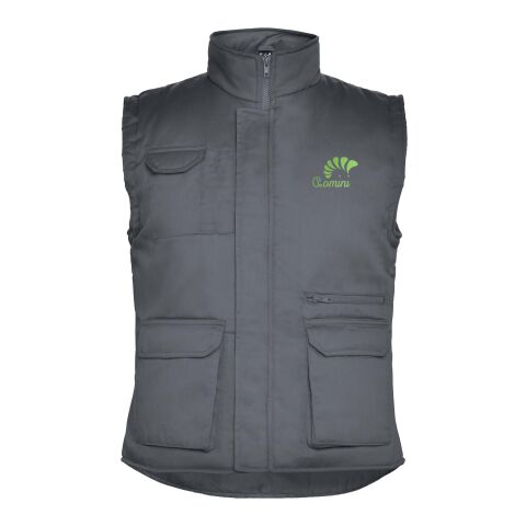 Werbeartikel Amanzor Vielseitige Thermo Arbeitsweste mit hohem Kragen – Lead – L – mit Logo bedruckt