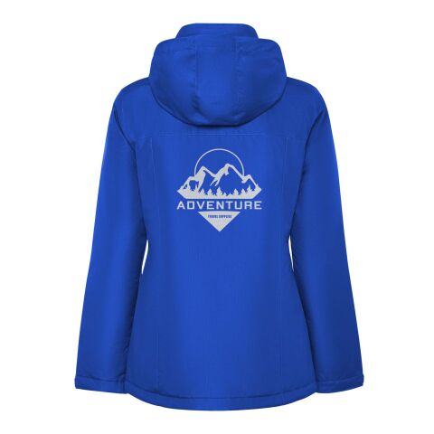 Werbeartikel America wattierter Parka für Damen | royalblau | mit Logo bedrucken