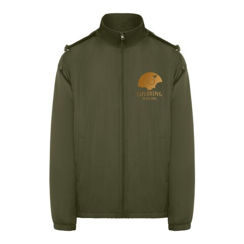 Werbeartikel Makalu isolierte Jacke Unisex – militar green – M – mit Logo bedruckt