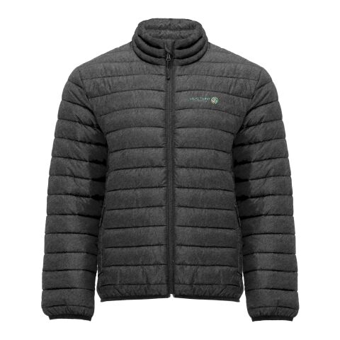 Werbeartikel Finland Thermojacke für Herren | heather schwarz | mit Logo bedrucken