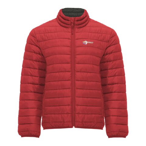 Werbeartikel Finland Thermojacke für Herren – rot – M – mit Logo bedruckt