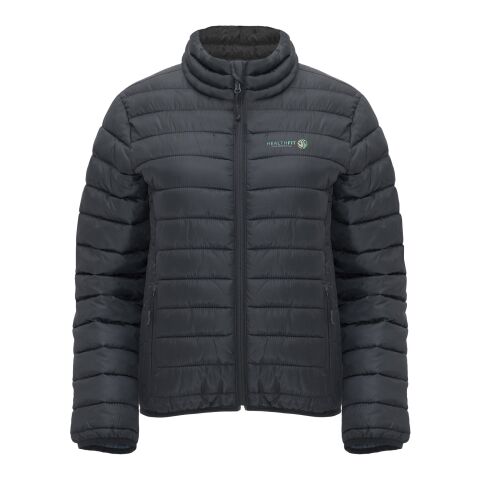 Werbeartikel Finland isolierte Jacke für Damen – Ebony – XL – mit Logo bedruckt