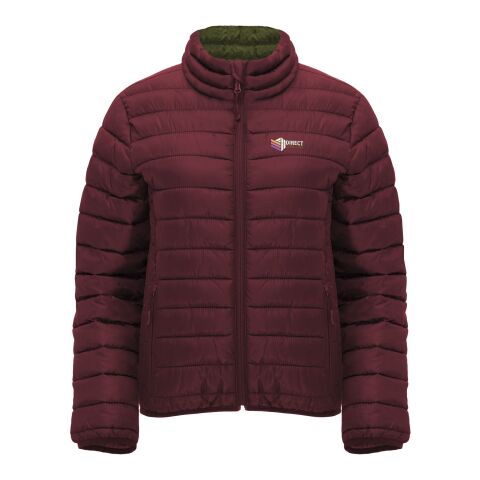 Werbeartikel Finland isolierte Jacke für Damen – Garnet – L – mit Logo bedruckt
