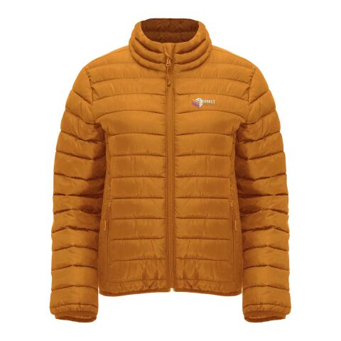 Arbeitskleidung isolierte Finland Damenjacke – curry yellow – mit hochwertigem Stick wasserabweisend und winddicht Gr. M