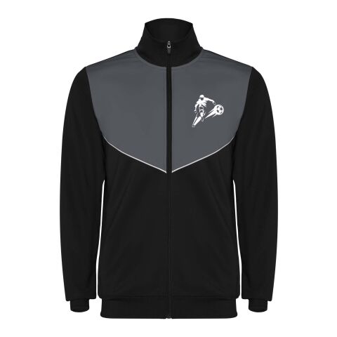 Werbeartikel Evans Trainingsanzug Unisex – schwarz-ebony – S – mit Logo bedruckt