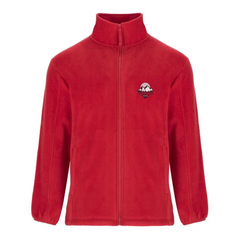 Werbeartikel Artic Fleecejacke für Herren – rot – 3XL – mit Logo bedruckt