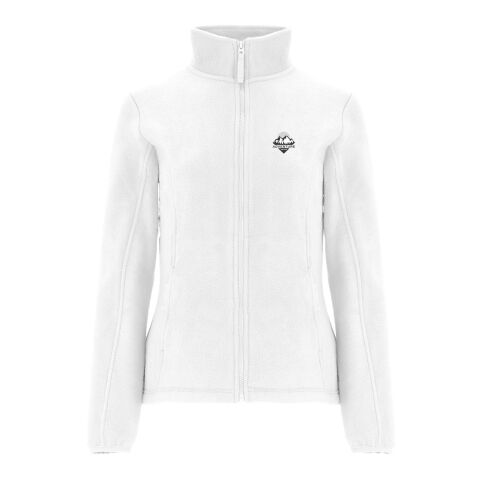Werbeartikel Artic Fleecejacke für Damen – weiss – L – mit Logo bedruckt