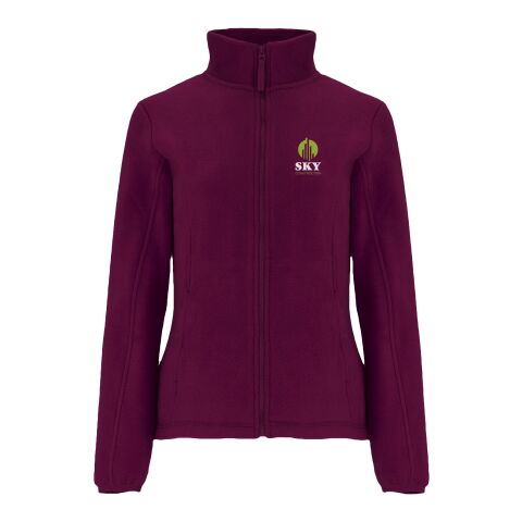 Werbeartikel Artic Fleecejacke für Damen – garnet – XL – mit Logo bedruckt