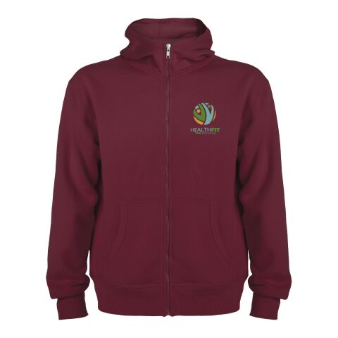 48h Express-Druck Werbeartikel Montblanc Kapuzensweatjacke Unisex – garnet – M – mit Logo bedruckt