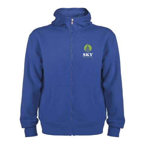 48h Express-Druck Werbeartikel Montblanc Kapuzensweatjacke Unisex – royalblau – 2XL – mit Logo bedruckt