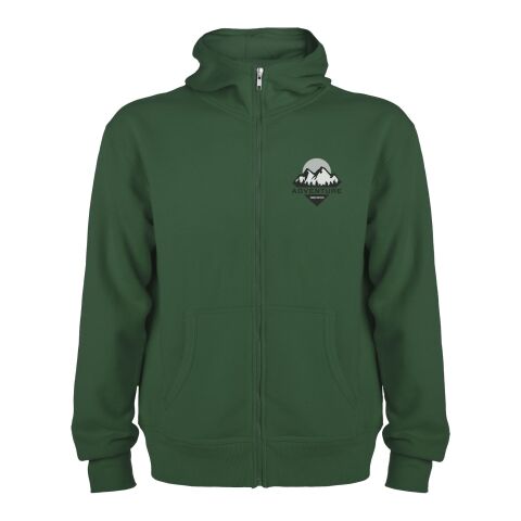 48h Express-Druck Werbeartikel Montblanc Kapuzensweatjacke Unisex – dunkelgrün – L – mit Logo bedruckt