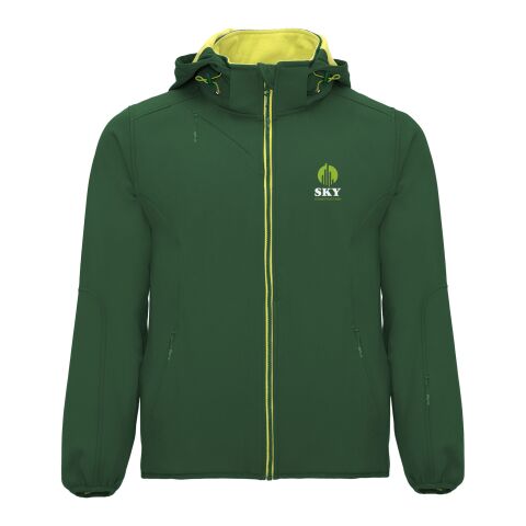 Werbeartikel Siberia Softshelljacke Unisex – dunkelgrün – XL – mit Logo bedruckt