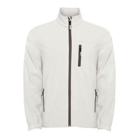 Werbeartikel Antartida Softshelljacke für Herren | Pearl White | mit Logo bedrucken