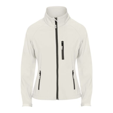 Werbeartikel Antartida Softshelljacke für Damen | Pearl White | mit Logo bedrucken