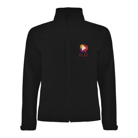 48h Express-Druck Werbeartikel Rudolph Softshelljacke Unisex – schwarz – 3XL – mit Logo bedruckt