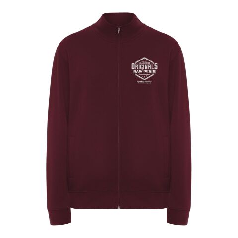 Werbeartikel Ulan Sweatjacke Unisex – Garnet – XL – mit Logo bedruckt