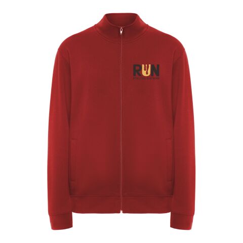 Werbeartikel Ulan Sweatjacke Unisex – rot – 2XL – mit Logo bedruckt