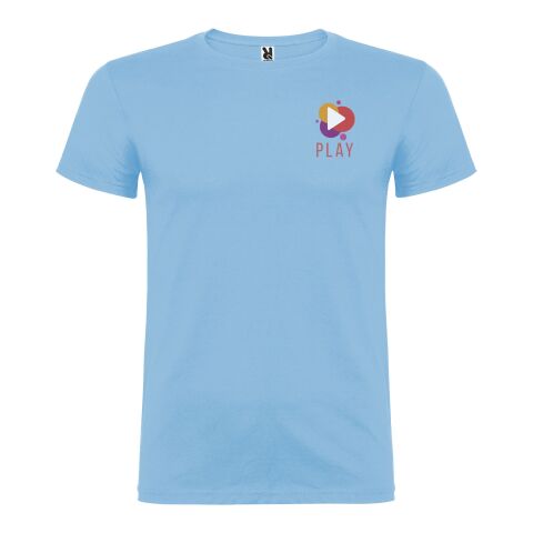 Werbeartikel Beagle T-Shirt für Herren | himmelblau | mit Logo bedrucken