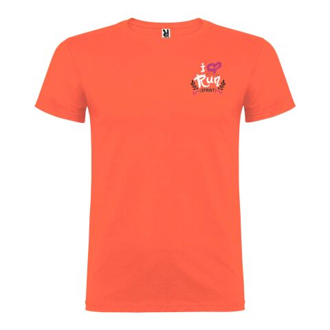 Werbeartikel Beagle T-Shirt für Herren – koralle – XL – mit Logo bedruckt
