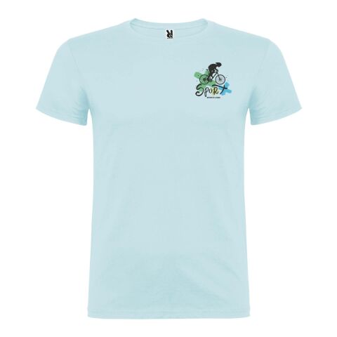 Werbeartikel Beagle T-Shirt für Herren – Sweet blue – S – mit Logo bedruckt