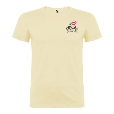 Werbeartikel Beagle T-Shirt für Herren – Sweet yellow – S – mit Logo bedruckt