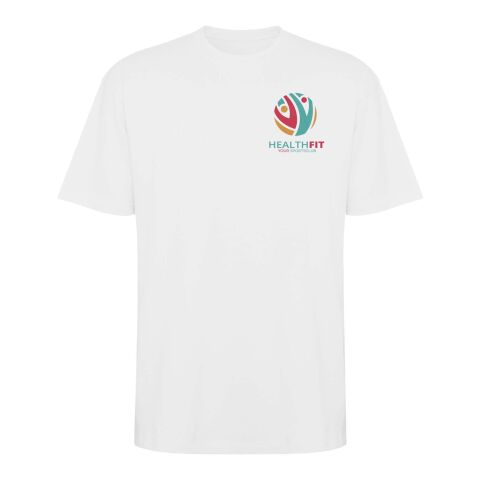 Werbeartikel Bull Overzise T-Shirt Unisex – absolutes weiß – M – mit Logo bedruckt